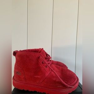 SOLD UGG Neumel II Suede Ankle Boots Youth Size 2 Red